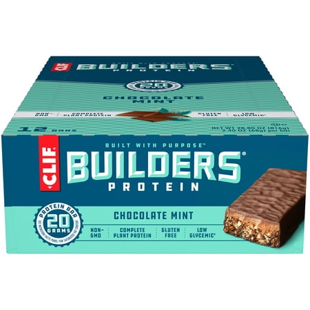 Builders Protein Bar Chocolate Mint 2.4 Oz Bar 12 Bars/box | Bundle of 5 Boxes