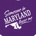 thumbnail image 4 of Inktastic Someone in Maryland Loves Me Boys or Girls Baby Bib, 4 of 4