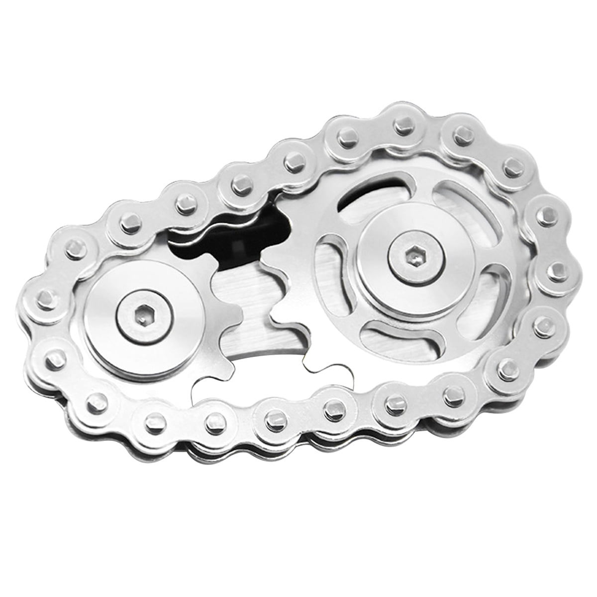 Sprockets Chain Toys Bike Chain Spinner for Adults Kids Mini Chain Gears Spinner Toy Stainless Steel Sprocket Sensory EDC Toy for Anxiety Relieve ADHD Autism Walmart