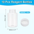 thumbnail image 2 of Uxcell 10 Pcs 150ml Reagent Bottles, PET Wide Mouth Round Bottles with Screw Cap for Lab, 2 of 6