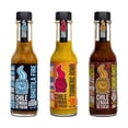 thumbnail image 1 of Spicy Trio Celebrity Variety Pack – Bhutila Fire, Turmeric Bomb, & Chicho-Ghost – Hot Ones Featured – Artisan Honduran Hot Sauces – 3-Pack Gift Set, 1 of 5