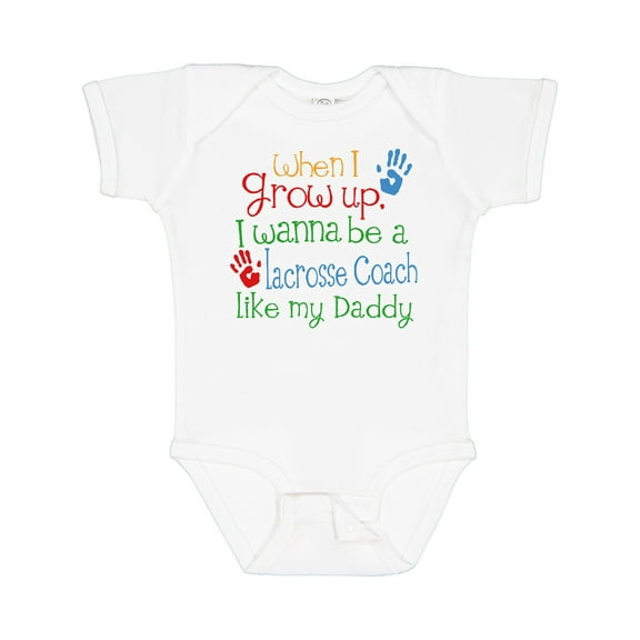 Inktastic Lacrosse Coach Like Daddy Boys or Girls Baby Bodysuit