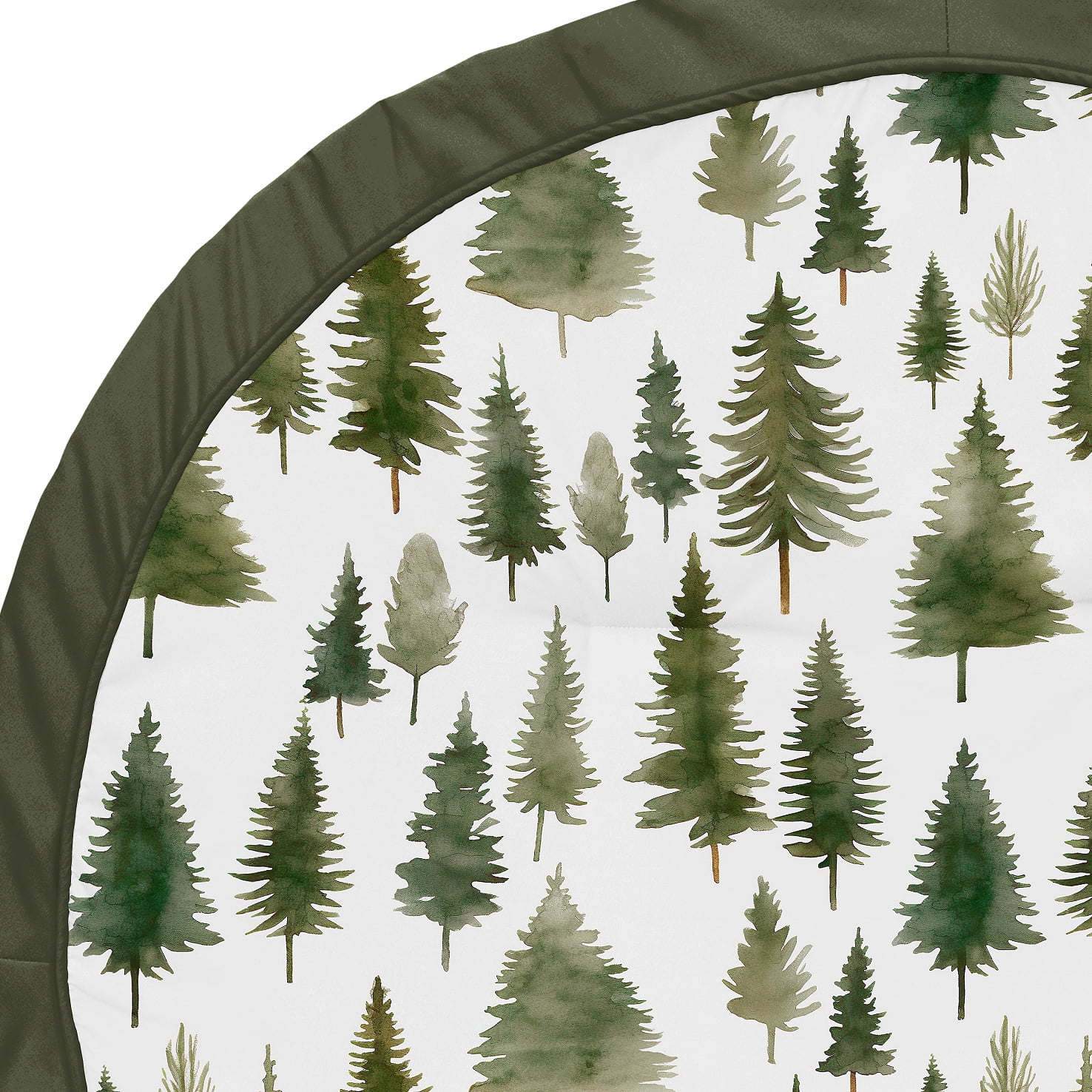 Sweet Jojo Designs Woodland Pine Tree Boy or Girl Gender Neutral Unisex Baby Tummy Time Play Mat