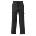 thumbnail image 5 of SJLDQY Boys Cargo Pants Elastic Waist Drawstring Straight leg Trousers Solid Color Casual Pants with Pockets, 5 of 5
