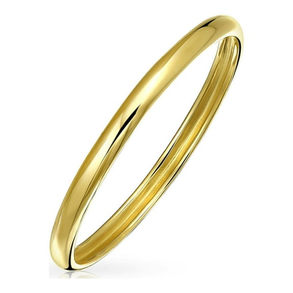 Bling Jewelry Womens Thin Stackable Mid Finger Genuine Yellow 14K Gold Wedding Band Ring 1.7MM Band