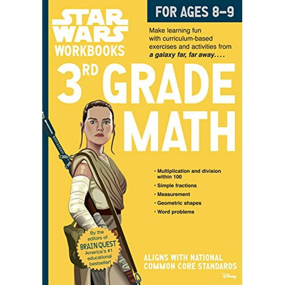 Pre-Owned 3rd Grade Math (Star Wars Workbooks) Paperback