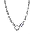 thumbnail image 1 of Collar con colgante de acero con forma de círculo de diamante morado Yuxing 56704 48+8cm, 1 of 4