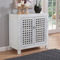 thumbnail image 5 of Bowery Hill Farmhouse Wood Accent Cabinet with Adjustable Shelves in White, 5 of 8