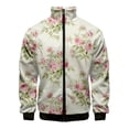 thumbnail image 2 of Chaqueta con estampado de flores antiguas en 3D para hombre, chaqueta de invierno para mujer, chaquetas con gráficos de flores de Harajuku, moda para niños, top vintage genial, 2 of 5