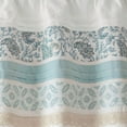thumbnail image 6 of MAYEERTY 50x18" Printed Pieced Rod Pocket Valance Aqua, 6 of 12