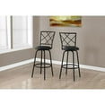 thumbnail image 5 of Monarch Barstool 2Pcs / Swivel / Black /Black LeatherLook Seat, 5 of 5