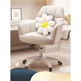 thumbnail image 3 of Swivel Pink Make Up Computer Chair Wheels Desk Chair Individual Armchair Student Dormitory Silla Gamer Apartment Furniture My Lux Decor Round, 3 of 13