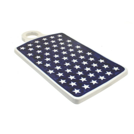 

Blue Rose Polish Pottery Stars Cutting Board