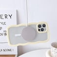thumbnail image 3 of Compatible for iPhone 12 Pro Max Case with Magsafe, Wave Magnetic Phone Case Cute Water Ripple Candy Colors Frame Shockproof for iPhone 12 Pro Max Phone Case for Women 6.7 Inch - Yellow, 3 of 14