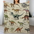 thumbnail image 3 of ARISTURING Dinosaurs Blanket Gifts Super Soft Lightweight Flannel Dinosaurs Bed Alphabet Blankets Throw for Kids, Adult, Suitable for Couch, Sofa, Bed, Camping, Travel All Seasons " for Kid, 3 of 6