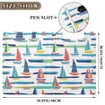 thumbnail image 3 of FORMRS A4 Clipboard Folder with Pen Holder Horizontal Foldable School Office Binder, Colorful Sailboats, 3 of 9