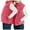 B-Hot Pink, variant on Teen Boys Girls Fleece Vest Solid Sleeveless Fall Winter Jackets Casual Waistcoat Outerwear with Pockets(B-Dark Green,7-9 Years)