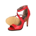 thumbnail image 4 of New Women Michael Antonio Joyd Leatherette Peep Toe Cross Strap Stiletto Sandal, 4 of 5