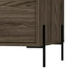 thumbnail image 4 of 33 Inch Modern Coffee Table, Drop Down Door Storage, Wood Grains, Brown - Saltoro Sherpi, 4 of 5