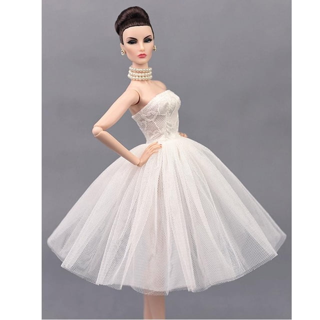Vestido de novia de muñeca de 12 pulgadas Yotijar Princesa Burbuja de Tubo