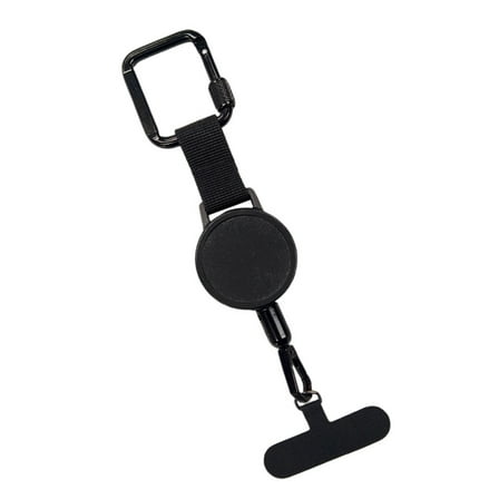 Anti-Theft Retractable Phone Lanyard Tethers Cellphone Tab Strap with Carabiner Anti-Drop Lanyard for Outdoor