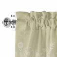 thumbnail image 4 of Brown Wildflowers Rod Pocket Curtain Valance, Modern Floral Butterfly Plant Farmhouse Window Valance for Living Room, Bedroom, Kitchen 42"W x 12"L, 4 of 9