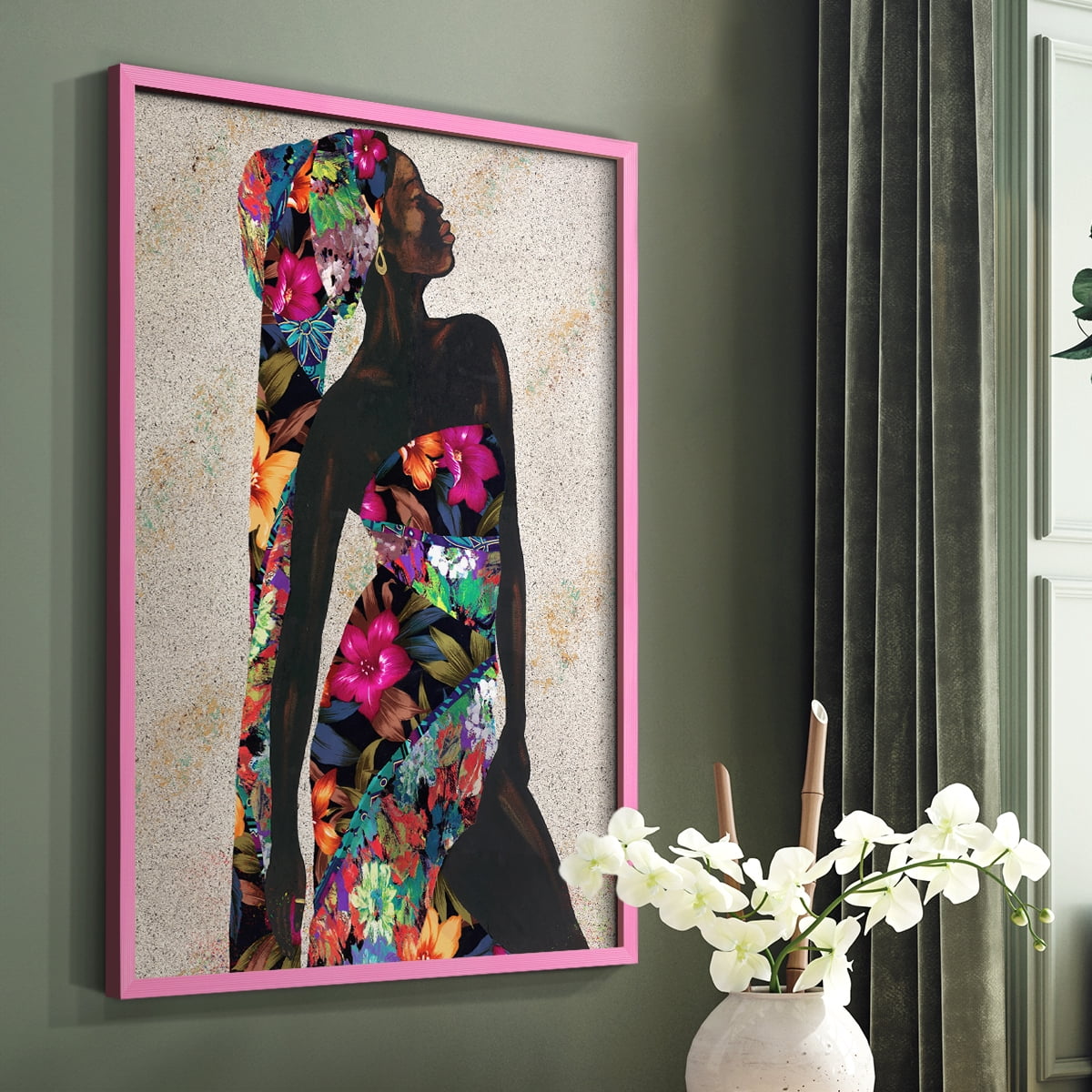 Woman Strong I Framed Print - Solid Wood in Single Picture Frame Solid Wood 2 Framed Print
