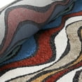 thumbnail image 6 of Luxe Weavers Modern Abstract Waves Fringe Area Rug Multi 8x10, Machine-Woven Carpet, 6 of 7