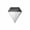 A, variant on Njoeus Solar Powered Diamond Wall Lamp Patio Decorative Ambient Light Outdoor Wall Washer Light Night Light From Dark Wall to Sparkling Diamond One Lamp Adds Elegant Glow to Your Patio