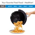 thumbnail image 4 of Air Fryer 7 QT Maxx Classic, Extra Hot Air Fry, Cook, Crisp, Broil, Roast, Bake, High Gloss Finish, Nonstick, Black, 4 of 5