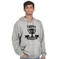 thumbnail image 3 of Cool Trophy Husband Number 1 Hubby Zip Hoodie Sweatshirt Men Brisco Brands M, 3 of 6