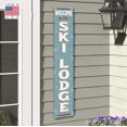 thumbnail image 4 of My Word! Welcome to The Ski Lodge Porch Sign and Porch Leaner for Front Porch, Yard, Deck, Patio, or Wall - Indoor Outdoor Winter Farmhouse Rustic Vertical Porch and Yard Decor 8"x46.5", 4 of 5
