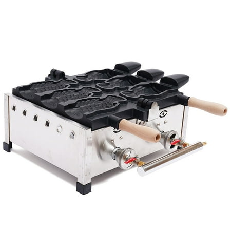

HiKaRiGuMi Durable Stainless Fish Type Waffle Machine Japanese Taiyaki Making Machine Non-Stick