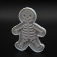 thumbnail image 5 of Skeleton Gingerbread Cookie, Fondant, Playdough Cutter, 5 of 6