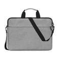 thumbnail image 1 of KoiLife 14 Inch Laptop Bag Padded Laptop Bag with Handle Quilted Laptop Case with Shoulder Strap Shockproof Laptop Carrying Bag Puffer Laptop Sleeve 15×11" Gray for Work Travel Daily, 1 of 5