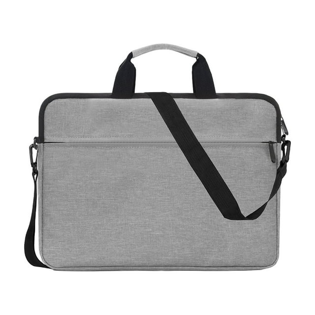KoiLife 14 Inch Laptop Bag Padded Laptop Bag with Handle Quilted Laptop Case with Shoulder Strap Shockproof Laptop Carrying Bag Puffer Laptop Sleeve 15×11" Gray for Work Travel Daily