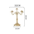 thumbnail image 2 of Candelabro Portavelas Antiguo Vintage Mesa De Comedor Metal seitruly HA024721-04, 2 of 5