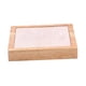 thumbnail image 4 of Bandeja de madera de terciopelo para joyas, soporte multifuncional para presentación de joyas. Beige, 4 of 9