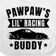thumbnail image 4 of Inktastic Pawpaw's Lil' Racing Buddy with Car Silhouette Boys or Girls Baby Bib, 4 of 4