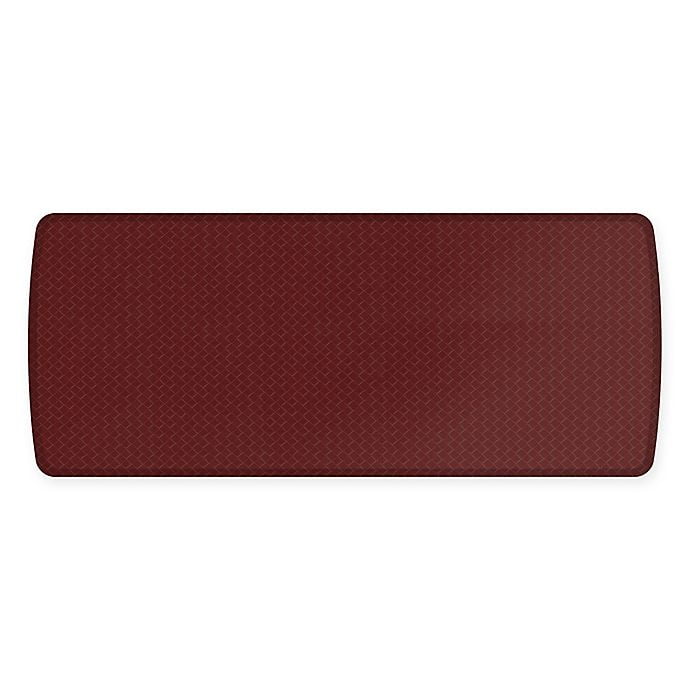 GelPro Elite Basketweave 30Inch x 72Inch Kitchen Mat in Cranberry