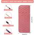 thumbnail image 2 of Heat Resistant Hair Tools Organizer Bag Portable Travel Storage Cover Pouch for Straighteners, Curling Irons, Flat Irons and Hot Styling Tools(13.8" x 5.5"), 2 of 4