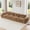 Camel, variant on 80.3'' Oversized Chaise Lounge, Velvet Modular Boneless Couch, Sleeper Sofa Bed Queen, Plush Cloud Sectional Couches with 2 Ottomans for Living Room, Small Spaces, No Assembly Required, Red