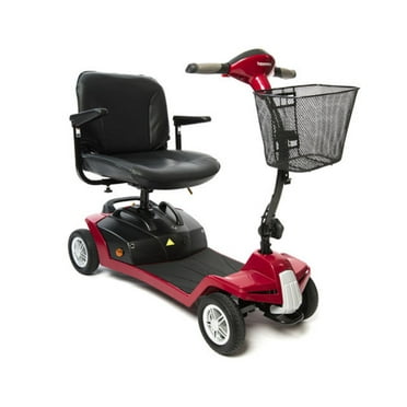 Shoprider - Escape - Portable Travel Scooter - 4-Wheel - Burgundy - PHILLIPS POWER PACKAGE TM - $500 VALUE