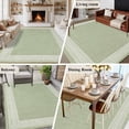 thumbnail image 6 of Sage Green Retro Greek Key Large Area Rugs for Bedroom Living Room, Soft Non Slip Carpet Bedside Rug, Geometric Greece Ancient Rustic Rectangular Floor Cover Kitchen Accent Rug 6'x9' for Office, 6 of 9