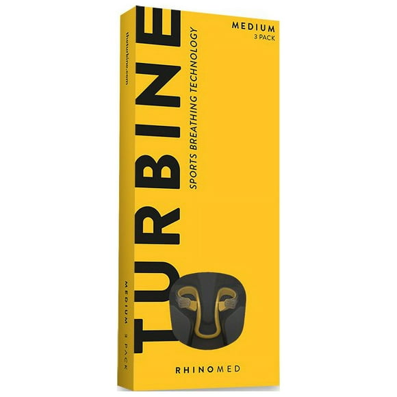 Rhinomed Turbine Nasal Dilator for Athletic Breathing, Size Medium | Improves Airflow during exercise | Flexible and Lightweight