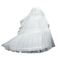 thumbnail image 5 of Cxenplz Women Hoops Petticoat White A-line Crinoline Skirt Underskirt for Bridal Wedding Dress Ball Gown Skort, 5 of 5