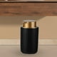 thumbnail image 4 of Dispensador de jabón de cerámica, botella de líquido, botella portátil vacía recargable con bomba de lavado corporal para el hogar, baño, Negro Baoblaze Dispensador de jabón, 4 of 8