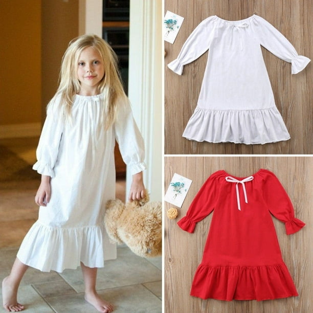 Baby girl cotton nightdress hotsell