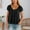 Black, variant on Women's Summer Top Solid Color Relax Fit Crew Neck Blouses Comfort Lightweight Short Sleeve Tee Shirts
