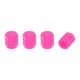 thumbnail image 1 of 4 Piezas de tapas de vástago de válvula de neumático fluorescentes para coche, camión, motocicleta, bicicleta, cubiertas decorativas de poliestireno rosa 8x16mm, 1 of 1